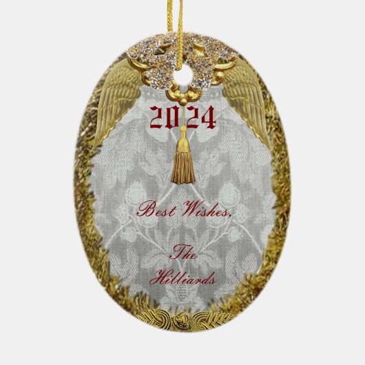 Dresden 'Normandy' Peace Dove Ornament (Hinten)