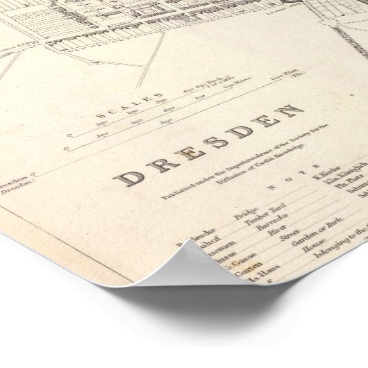 Dresden Poster (Ecke)