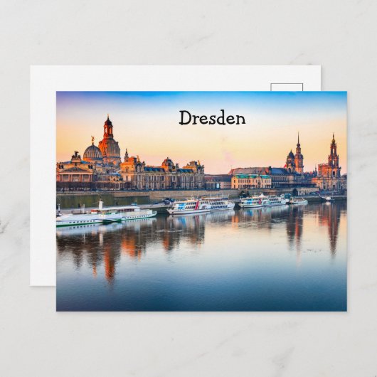 Dresden Postkarte (Vorne/Hinten)