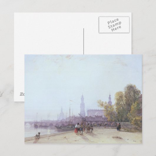 Dresden Postkarte (Vorne/Hinten)