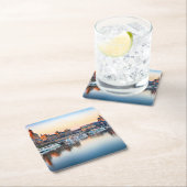 Dresden Rechteckiger Pappuntersetzer (Vor Ort)