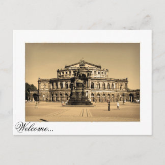 Dresden Semperoper am Theater Postkarte