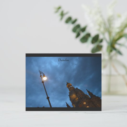 Dresden Sky Postkarte (Stehend Vorderseite)