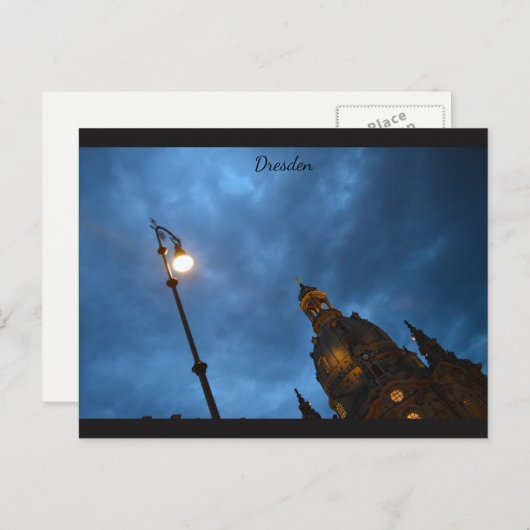 Dresden Sky Postkarte (Vorne/Hinten)