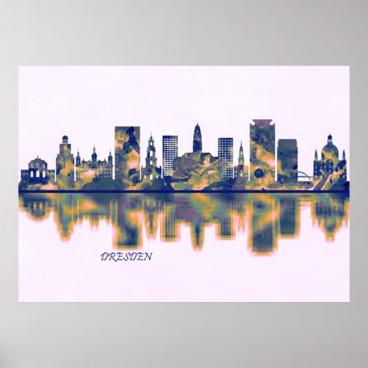 Dresden Skyline Poster (Vorne)