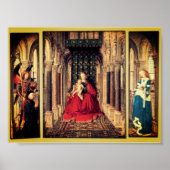 Dresden Triptych (von Jan van Eyck, 1437) Poster (Vorne)