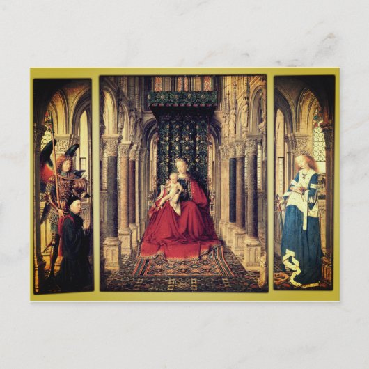 Dresden Triptych (von Jan van Eyck, 1437) Postkarte (Vorderseite)