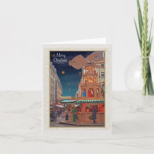 Dresden - Weihnachtspyramide - MC W Feiertagskarte (Vorderseite)