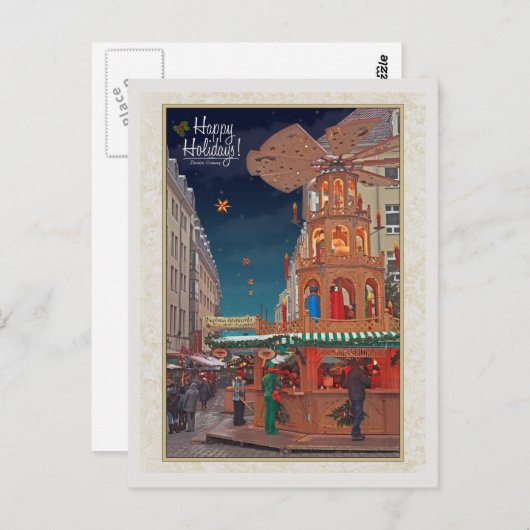 Dresden - Weihnachtsspyramid - HH Postkarte (Vorne/Hinten)