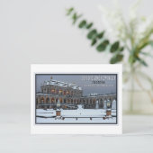 Dresden - Zwinger Palace Winter LS Postkarte (Stehend Vorderseite)