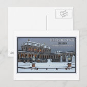 Dresden - Zwinger Palace Winter LS Postkarte (Vorne/Hinten)