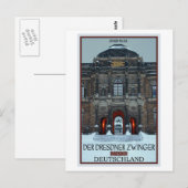Dresden - Zwinger Palace Winter P Postkarte (Vorne/Hinten)