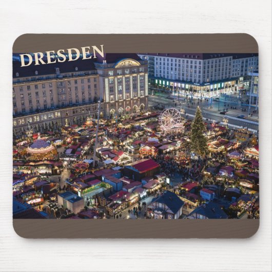 Dresdener Weihnachtsmarkt Mousepad (Vorne)