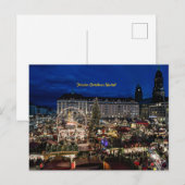 Dresdener Weihnachtsmarkt Postkarte (Vorne/Hinten)