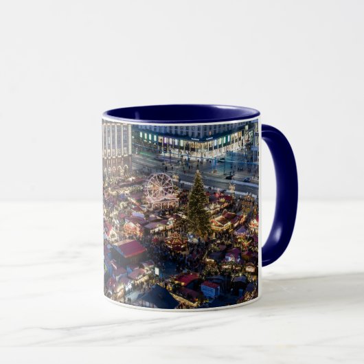 Dresdener Weihnachtsmarkt Tasse (VorderseiteRechts)