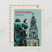 Dresdner Altstadt Postkarte (Vorne/Hinten)