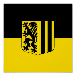 Dresdner Emblem Deutschland Fahne Symbol Wappen Poster