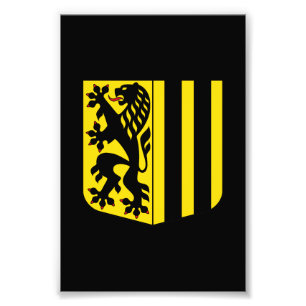 Dresdner Emblem Deutschland Flagge Symbol Wappen Fotodruck