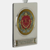 Dresdner "Herrschaftliches" Banner-Ornament Silber (Rechts)