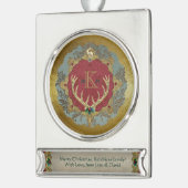 Dresdner "Herrschaftliches" Banner-Ornament Silber (Links)