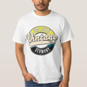 Dresdner Logo im Vintagen Stil T-Shirt (Vorderseite)