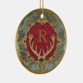 Dresdner 'Lordly' Keramik-Monogramm-Ornament Keramik Ornament (Rechts)