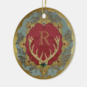 Dresdner 'Lordly' Keramik-Monogramm-Ornament Keramik Ornament (Links)