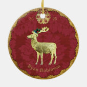 Dresdner 'Lordly' Keramik-Monogramm-Ornament Keramik Ornament (Hinten)