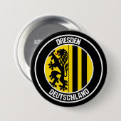 Dresdner RundEmblem Button (Vorne & Hinten)