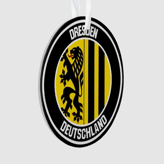 Dresdner RundEmblem Ornament (Vorderseite)