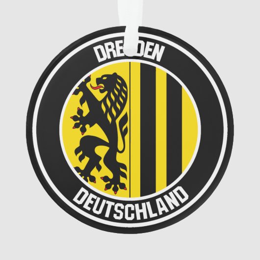 Dresdner RundEmblem Ornament (Rückseite)