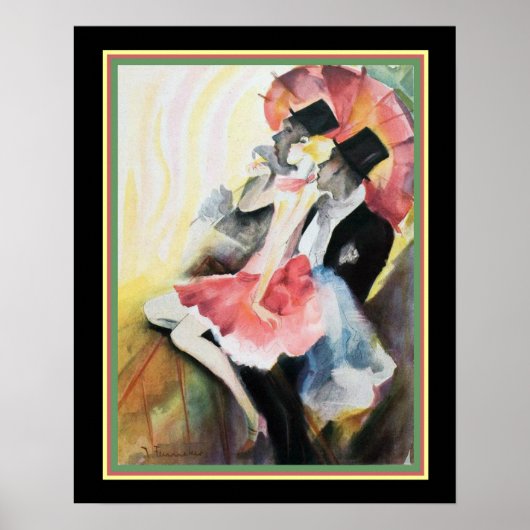 "Dress Ball" Art Deco Print - Josef Fenneker 16x20 Poster (Vorne)