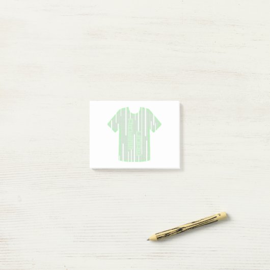 DRESS CODE! (Geek, Mode, Computer) Post-it Klebezettel (Auf Schreibtisch)