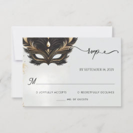 Dress Code Prom Kostümmasquerade Ball Hochzeit RSVP Karte