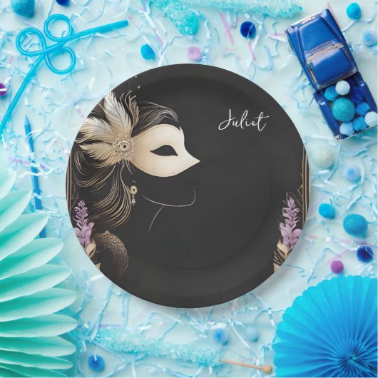 Dress-Code Prom Masquerade Ball Brautparty Pappteller (Party)