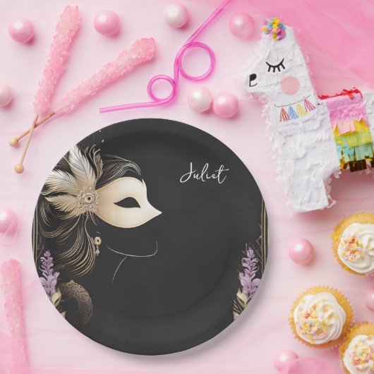 Dress-Code Prom Masquerade Ball Brautparty Pappteller (Party)