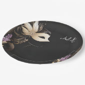 Dress-Code Prom Masquerade Ball Brautparty Pappteller (Schrägansicht)