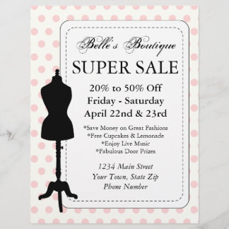 Dress Form Boutique Flyer