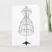 Dress Form Karte (Vorderseite)