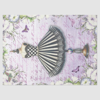 Dress Form Morning Glory Lavender Bliss Seidenpapier