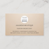 Dress Logo Fashion Boutique Online Shop Geomety Visitenkarte (Rückseite)