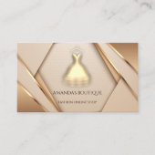 Dress Logo Fashion Boutique Online Shop Geomety Visitenkarte (Vorderseite)