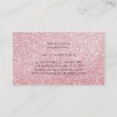 Dress Rose Gold Seamress Tailor Hochzeit Visitenkarte (Rückseite)