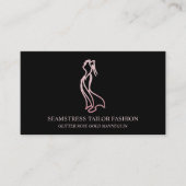 Dress Rose Gold Seamstress Schneider Visitenkarte (Vorderseite)