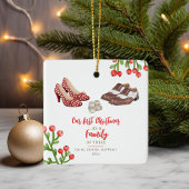 Dress Shoes Baby's First Christmas Keramikornament