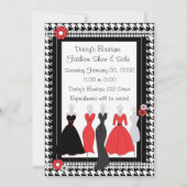 Dress Shop Daisy Thema Einladung (Vorderseite)