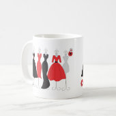 Dress Shop-Daisy Thema Kaffeetasse (Vorderseite Links)