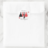 Dress Shop-Daisy Thema Runder Aufkleber (Tasche)