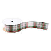 Dress Stewart White Red Green Tartan Kariert Satinband (Spule)