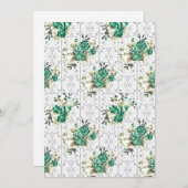 Dress Theme Bridal Dusche Einladungen - Chic (Vorne/Hinten)